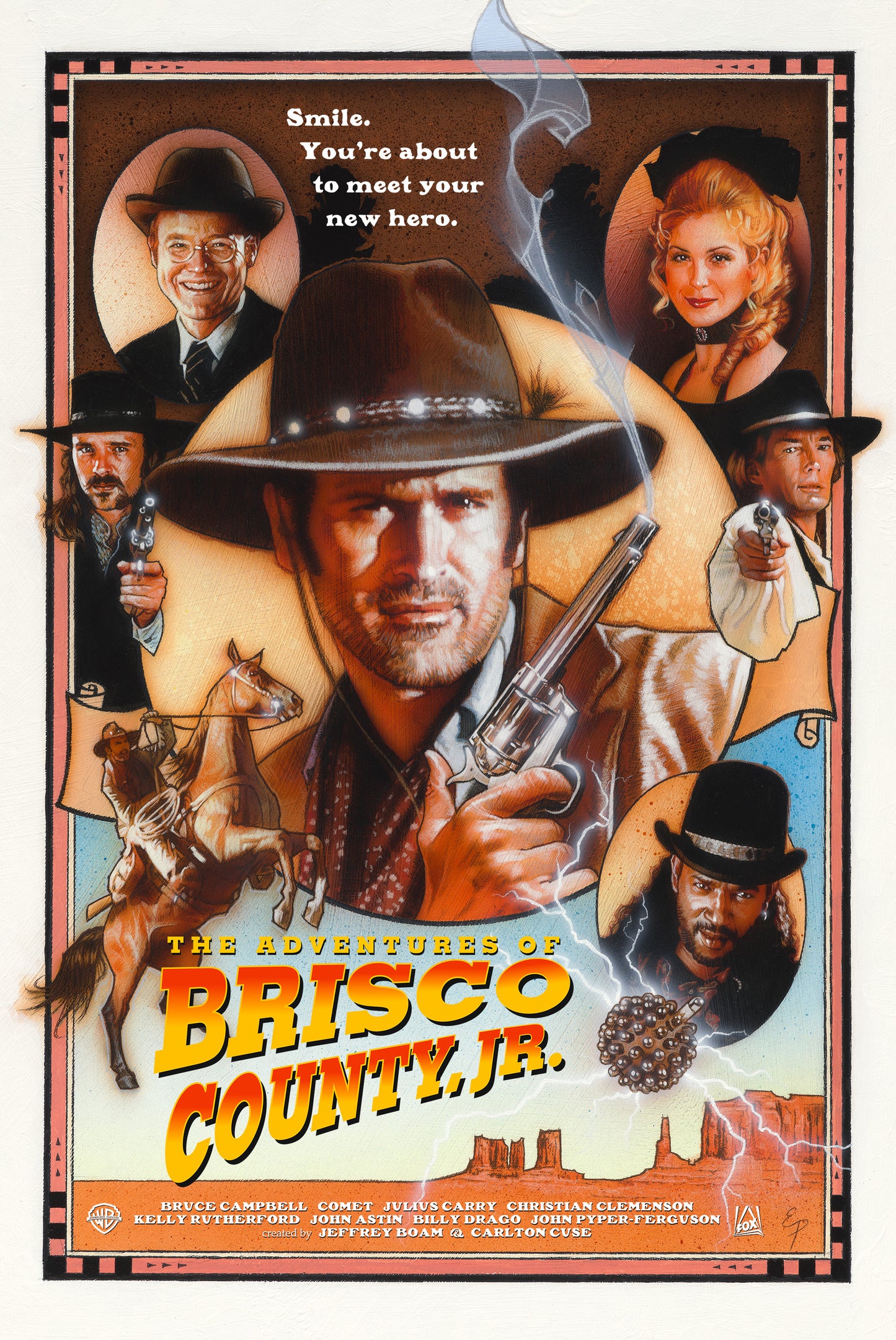 Adventures of Brisco County, Jr. (1993) AP Poster