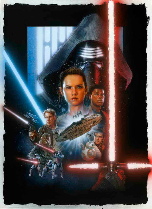 Star Wars: The Force Awakens (2015) Poster Original Painting