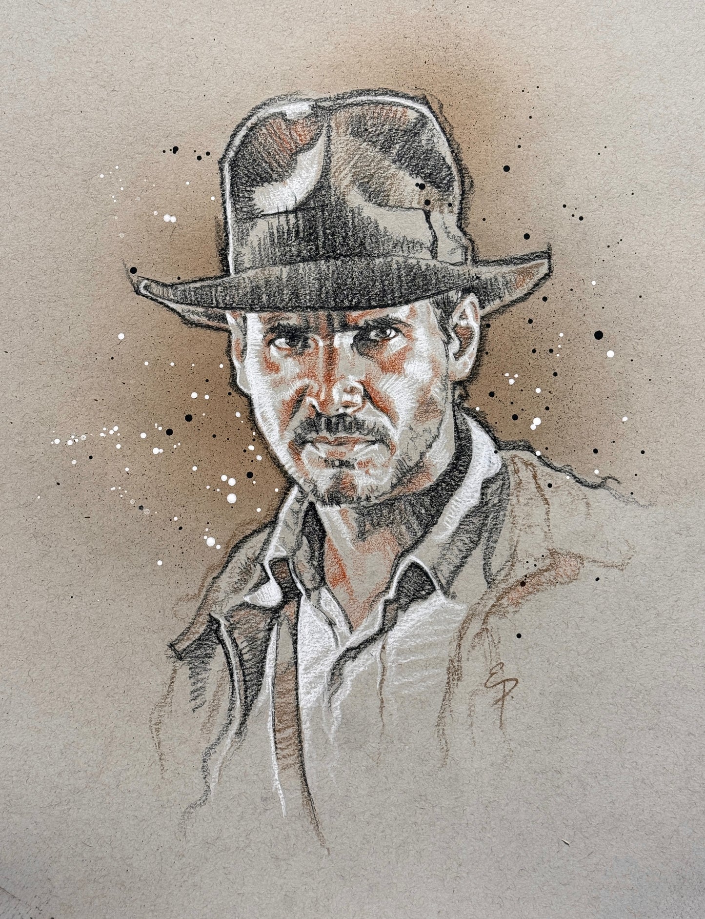 Indy from “Raiders of the Lost Ark” Original Sketch