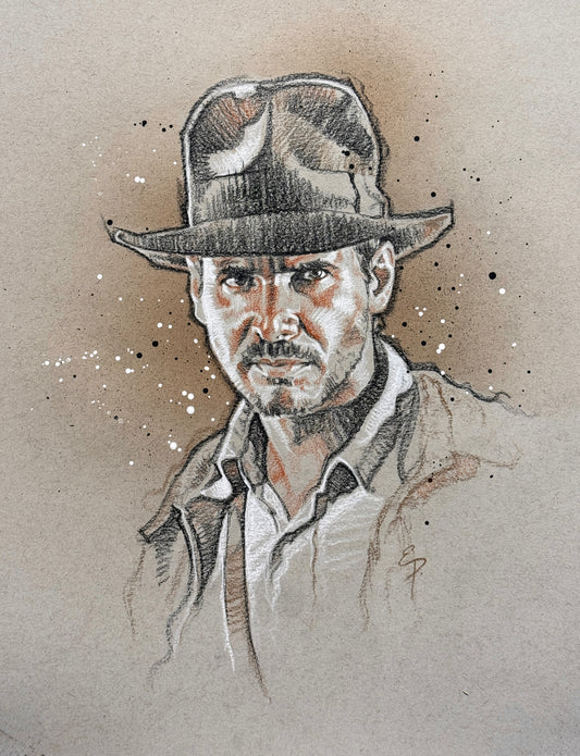 Indy from “Raiders of the Lost Ark” Original Sketch