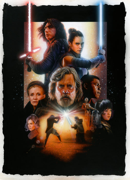 Star Wars: The Last Jedi (2017) Poster Original Painting