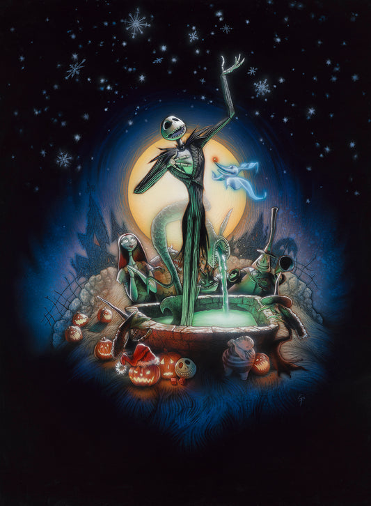 The Nightmare Before Christmas (1993) Poster Original Painting