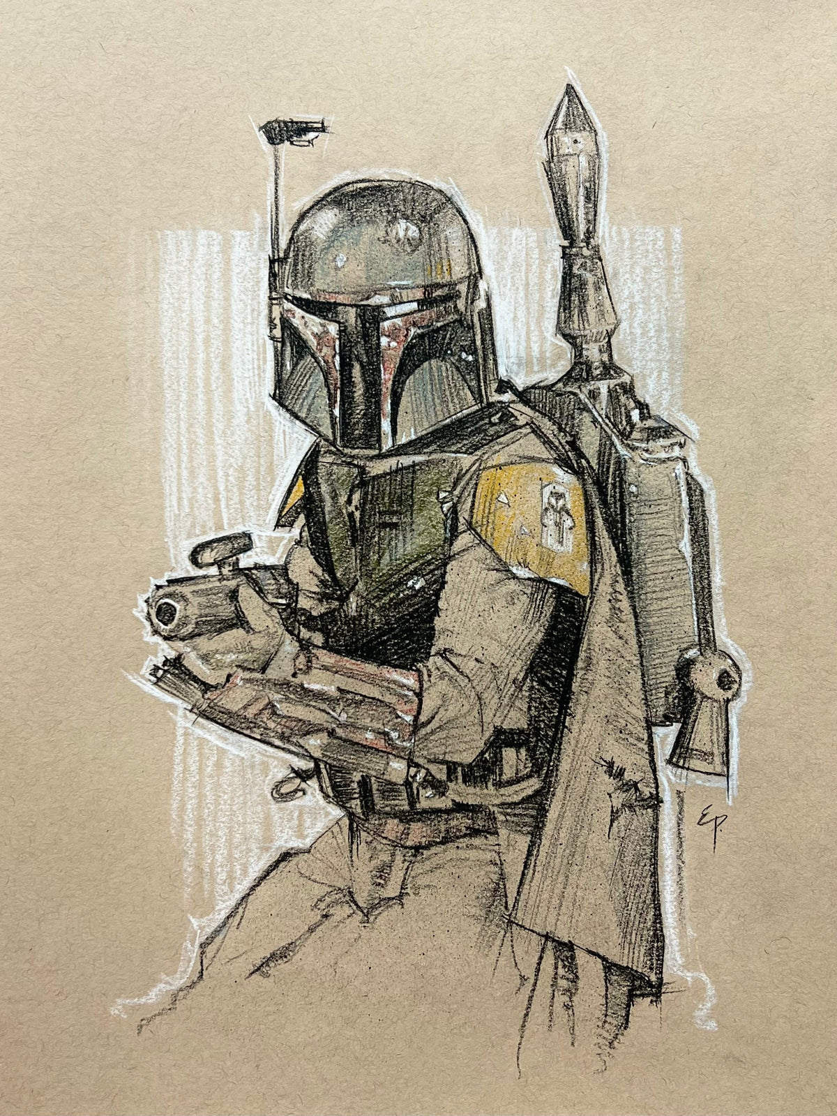 Jango Drawing Jango Fett Drawing