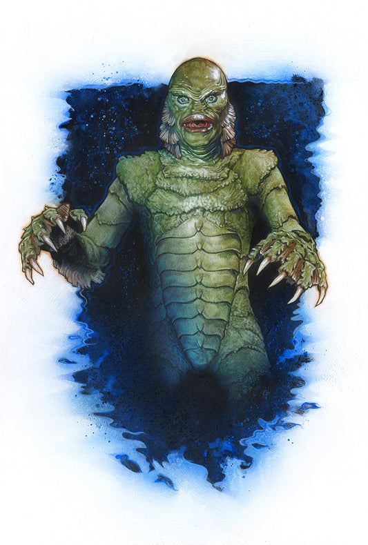 Creature from the Black Lagoon (1954) Poster Original Painting