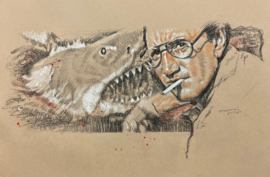 Jaws (1975) Portrait Original Sketch