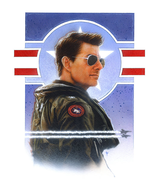 Top Gun: Maverick (2022) Portrait Original Painting