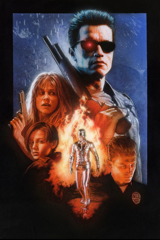 Terminator 2: Judgement Day (1991) Poster Original Painting